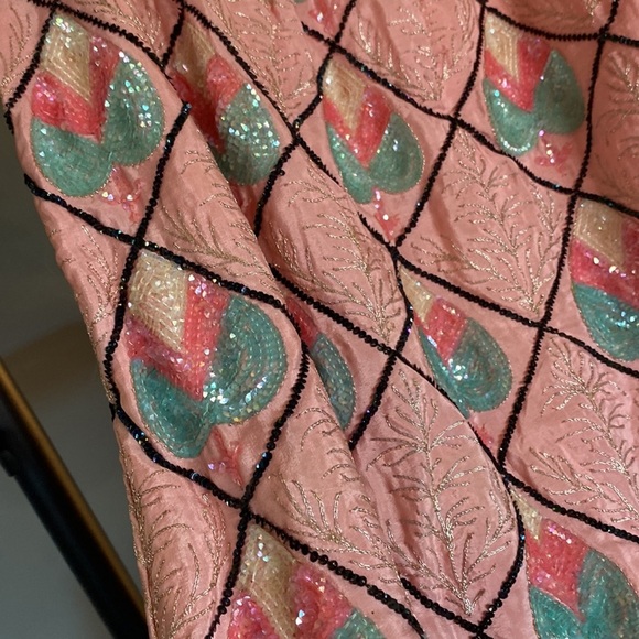 Hollywood studios Vintage beaded pink size 2 skirt - Picture 14 of 16